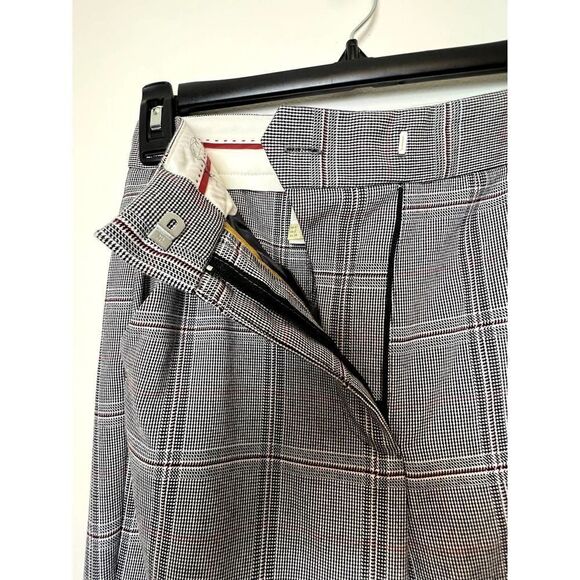 Anthropologie Seen Worn Kept Gray Plaid Skinny High Rise Pant Size 2 - Picture 2 of 7